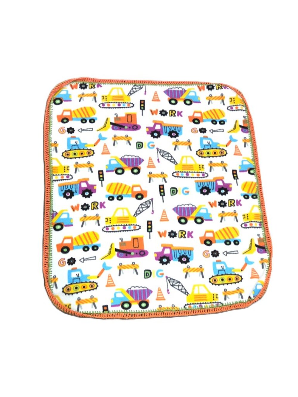 Baby Toddler Boy Construction Dump Truck Tractor Throw Blanket Work Crane